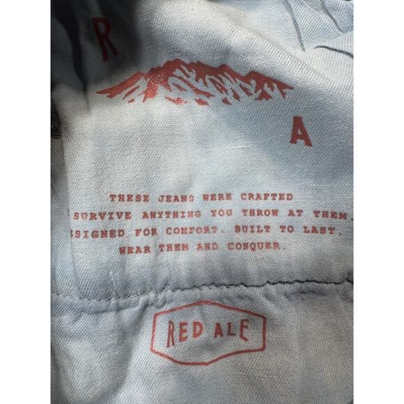 Red Ale By Alesbury Octavia Jeans Mid Indigo Slim Straight Stretch Denim 32x30 - Picture 7 of 12